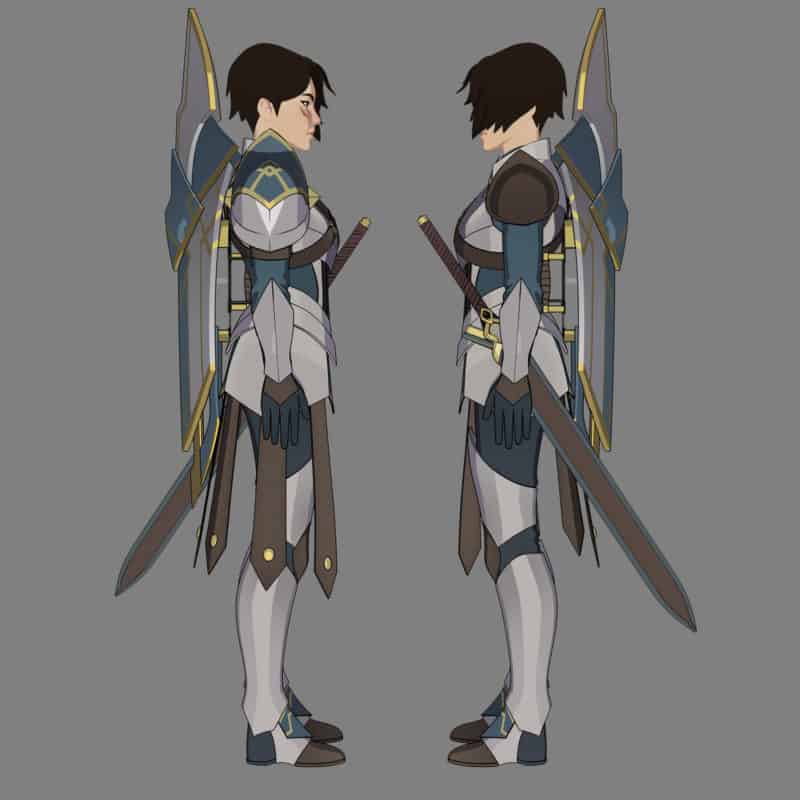 amaya dragon prince model sheet